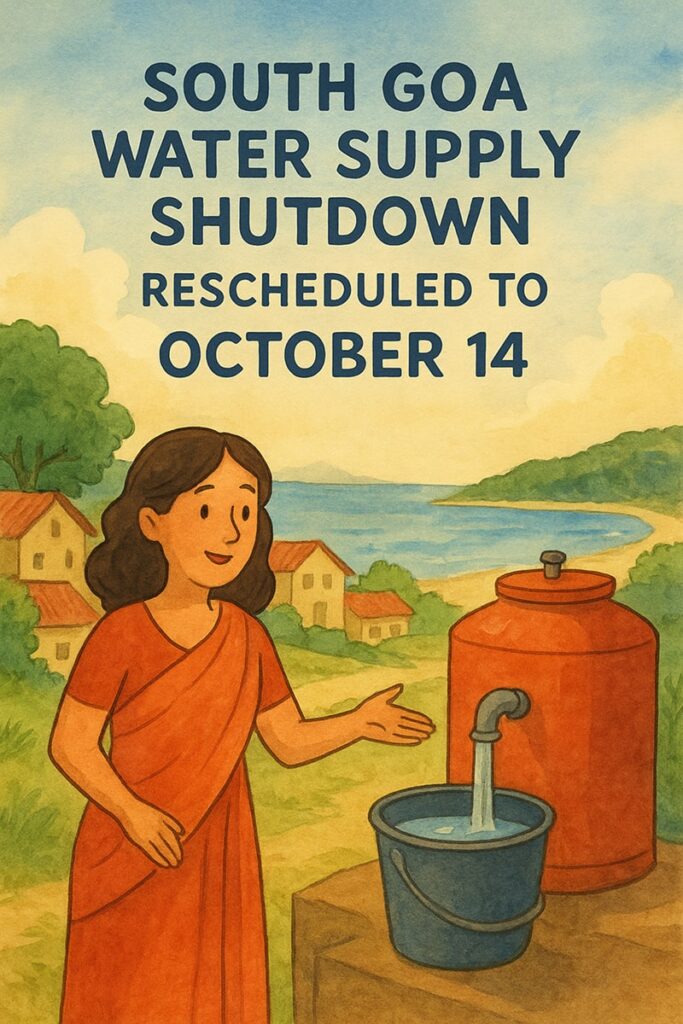 south-goa-water-supply-shutdown 14 oct