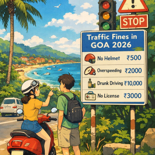 Coming to Goa? Traffic Fines in Goa 2026 – Complete Guide for Tourists & Locals